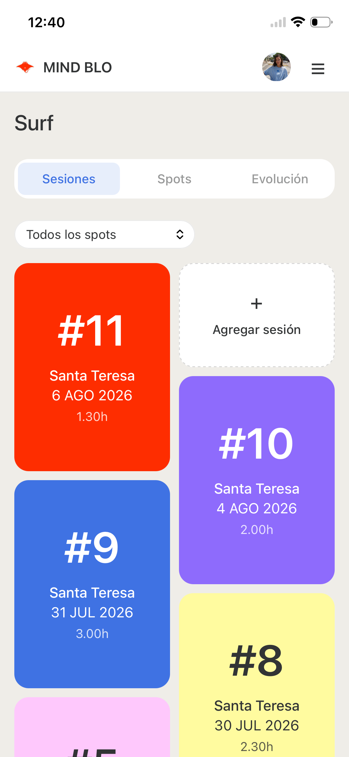 Captura de la app Mind Blower