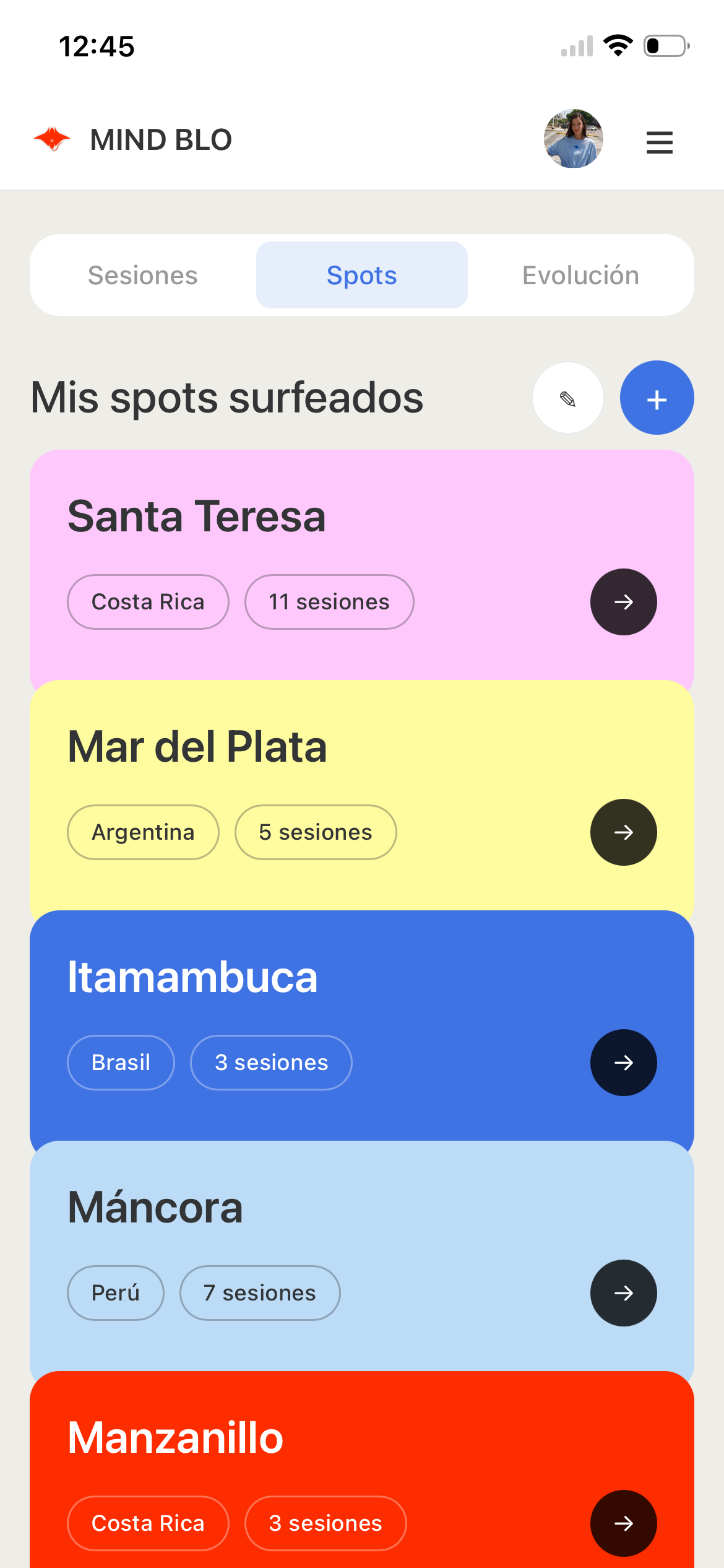 Captura de la app Mind Blower